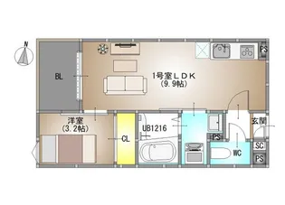 REGALEST 庭瀬II【3階】の間取り