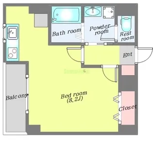ヴィアーレ堤【3階】の間取り