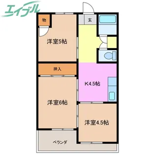 第一セントラルビル【7階】の間取り