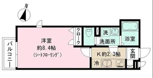 東京都杉並区和田3【アパート】の間取り