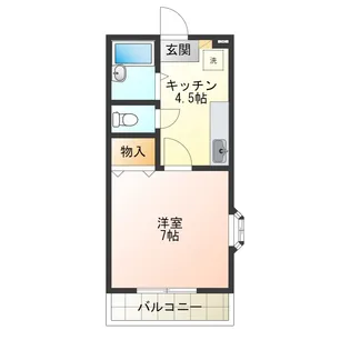 徳島県阿南市上中町南島【アパート】の間取り