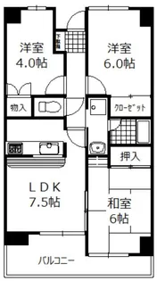 3LDKの間取り画像