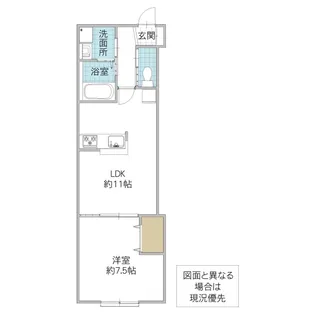 フェニックス神立【1階】の間取り