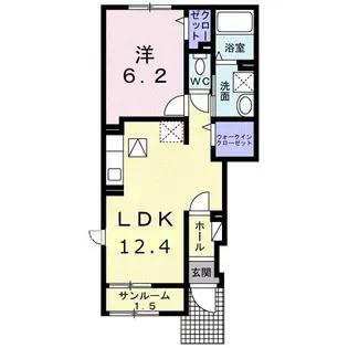 東京都日野市神明4【アパート】の間取り