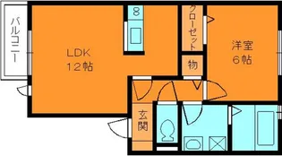 アンソレイエ星和台【1階】の間取り