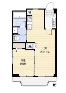 チサンマンション両国【4階】の間取り