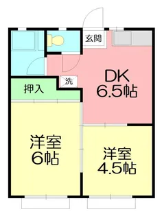 北鎌倉グリーンハイツ【2階】の間取り
