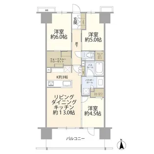 エクセレントシティ本厚木駅前(0004988)【14階】の間取り