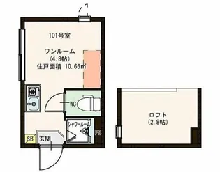 ハーモニーテラス・リヴェール上板橋【1階】の間取り
