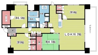 大阪府豊中市東豊中町6【マンション】の間取り