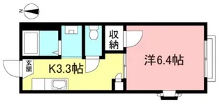 メゾンクレール【1階】の間取り