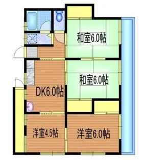 第二スカイコーポ【2階】の間取り