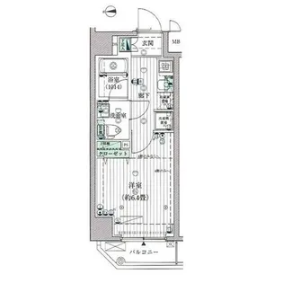 プレール・ドゥーク品川シーサイド【2階】の間取り