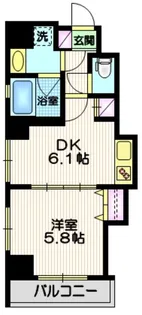 ラ・メール ドゥ シエル【5階】の間取り