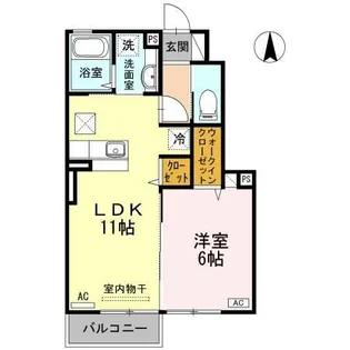 オプティマムハウス B棟【1階】の間取り