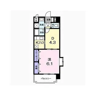 フランメゾン平成【1階】の間取り