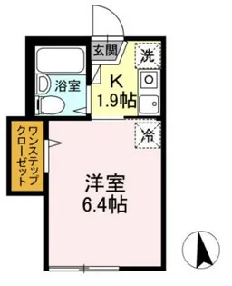 フラット大久保【2階】の間取り