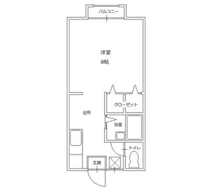 メゾン学南【2階】の間取り