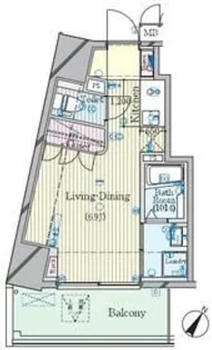 ル・リオン三軒茶屋II【6階】の間取り