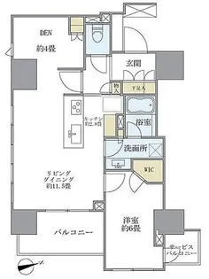 ブリリア上野ザレジデンス【8階】の間取り