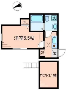 神奈川県相模原市中央区東淵野辺3【アパート】の間取り