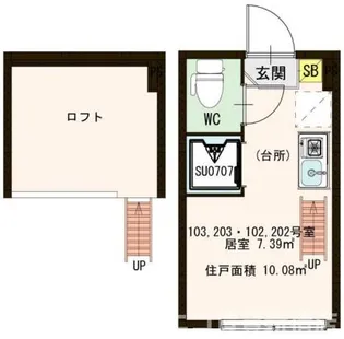 東京都中野区中野5【アパート】の間取り