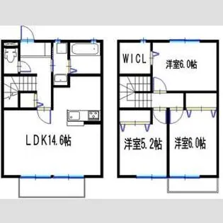 ザ ニューブライト大島の間取り