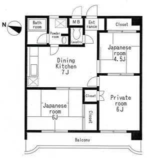 クレストハイム千歳【1階】の間取り