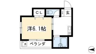 エルミタージュ【1階】の間取り