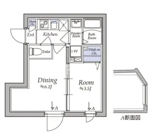 アトリオフラッツ湯島【5階】の間取り