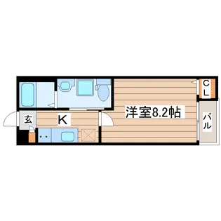 BRIX仙台長町【3階】の間取り