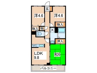 レガートたまプラーザ【5階】の間取り