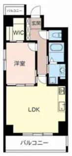 プラムシティ南森町【7階】の間取り