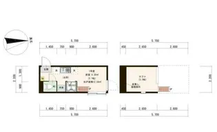 東京都品川区東中延2【アパート】の間取り