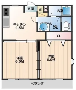 サンメゾンII【2階】の間取り
