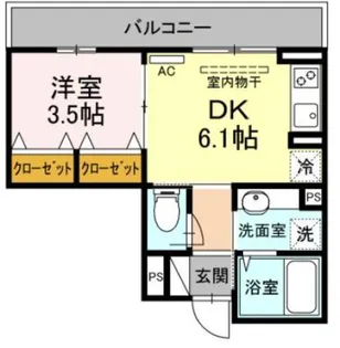 セジュール東糀谷【3階】の間取り