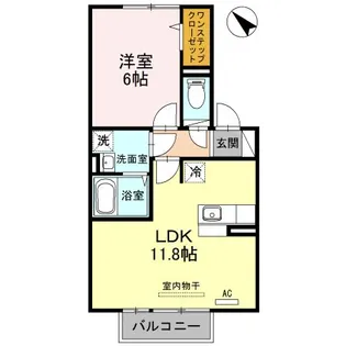 カサ・マールK A棟【2階】の間取り