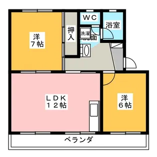 コーポラスFUJI【2階】の間取り