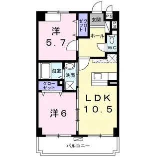 FRIEDE SKY【1階】の間取り