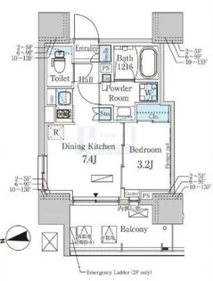 パークアクシス赤塚【11階】の間取り