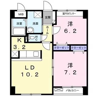 サン ブリーズ【1階】の間取り