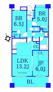 ライオンズマンションセントワーフ横濱【2階】の間取り