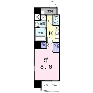 アブリル 横濱【6階】の間取り