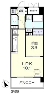 サンセール東古松【1階】の間取り