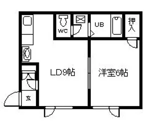 プルメリア2.1【1階】の間取り