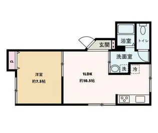 中野新橋ハイツ【3階】の間取り