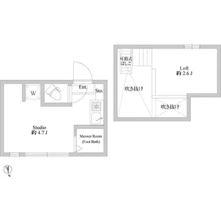 アーバンプレイス中野EAST【2階】の間取り