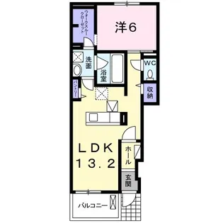 ブルージュII【1階】の間取り