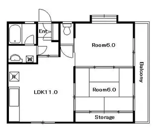 レジデンス小峰【3階】の間取り