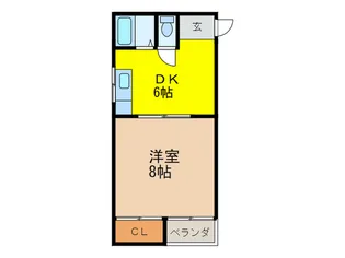 玉栄マンション【2階】の間取り